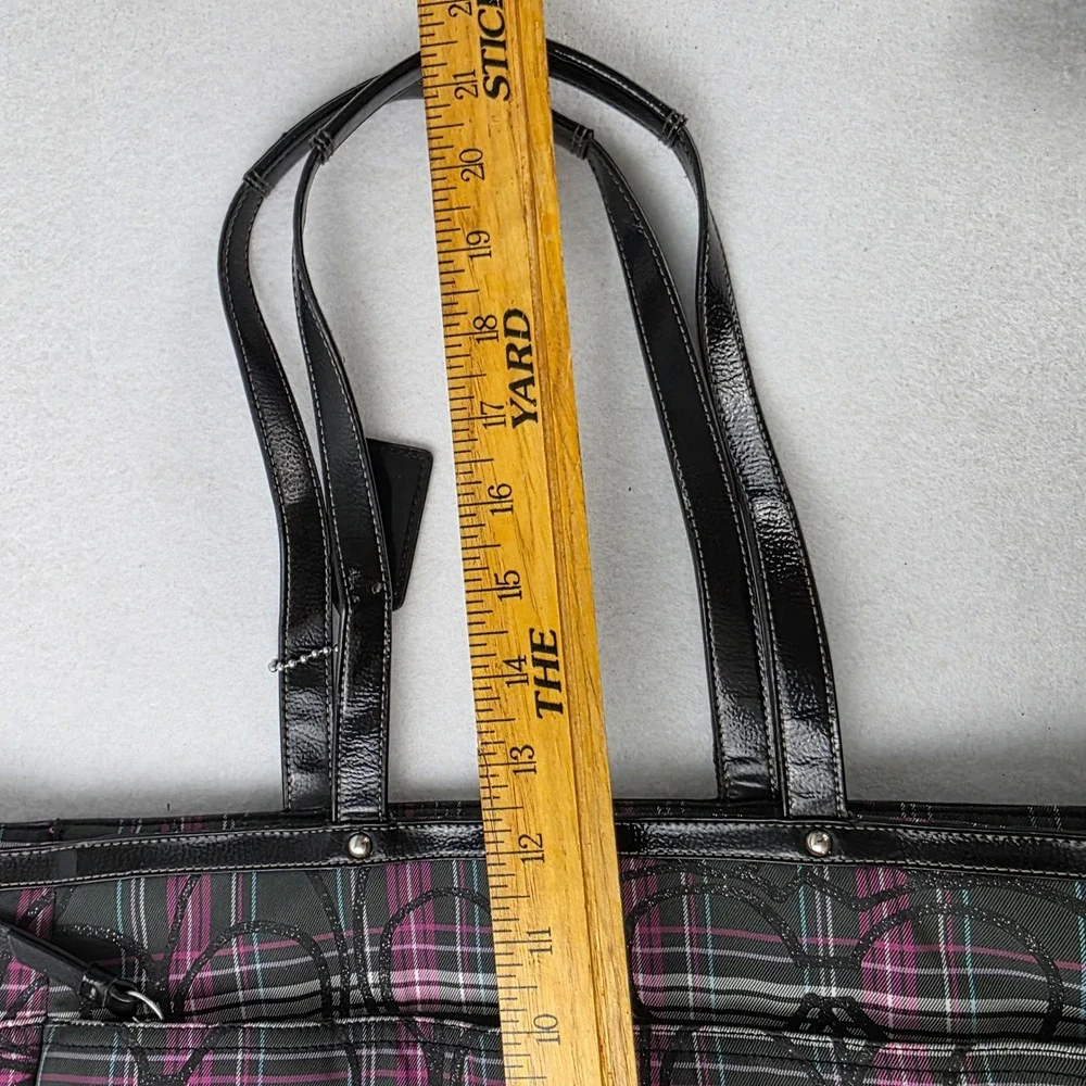 Coach F17708 Multi-Colored Signature Tartan Diaper Baby Bag Multifunction Tote